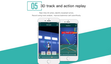 Load image into Gallery viewer, Badminton - Coollang Smart Badminton Racket Tracker Sensor Wireless Bluetooth 2.0 Motion Analyzer for Android IOS Smartphone Sport Tracker
