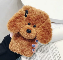Load image into Gallery viewer, Dog Phone Case - iPhone -3D Teddy Dog Ears Plush Hair Case For iPhone 12 Pro Max SE 2020 11 Pro XR X 10 6 6s 7 8 Plus XR XS Max