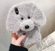 Load image into Gallery viewer, Dog Phone Case - iPhone -3D Teddy Dog Ears Plush Hair Case For iPhone 12 Pro Max SE 2020 11 Pro XR X 10 6 6s 7 8 Plus XR XS Max