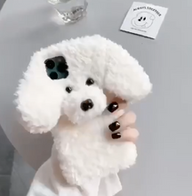 Load image into Gallery viewer, Dog Phone Case - iPhone -3D Teddy Dog Ears Plush Hair Case For iPhone 12 Pro Max SE 2020 11 Pro XR X 10 6 6s 7 8 Plus XR XS Max