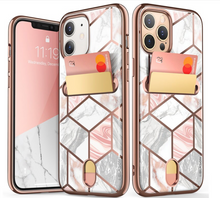 Load image into Gallery viewer, I-BLASON iPhone Case - 3 Colours - For iPhone 12/11/XR Case/For iPhone Cosmo Wallet Slim Designer Card Slot Wallet Case Back Cover caso