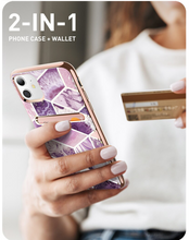 Load image into Gallery viewer, I-BLASON iPhone Case - 3 Colours - For iPhone 12/11/XR Case/For iPhone Cosmo Wallet Slim Designer Card Slot Wallet Case Back Cover caso
