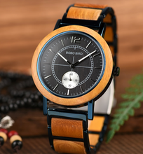 Load image into Gallery viewer, BOBO BIRD Men Watch Luxury Wooden Watches Waterproof Great Gift