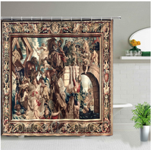 Load image into Gallery viewer, Shower/Bath Curtain Range - Angels in Heaven Set Polyester Fabric Machine Washable Printed Background