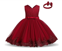 Load image into Gallery viewer, "Arna" Royal Gown Collection - 0-24 Month Baby Princess Dress For Newborn Girls Party Christening Gown Vintage Infant Baptism Wedding