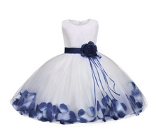 Load image into Gallery viewer, "Arna" Royal Gown Collection - Flower Tulle Toddler Kids Christening Costume Newborn Baby Girl Birthday Dress