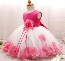 Load image into Gallery viewer, "Arna" Royal Gown Collection - Flower Tulle Toddler Kids Christening Costume Newborn Baby Girl Birthday Dress