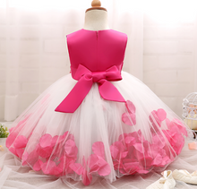 Load image into Gallery viewer, "Arna" Royal Gown Collection - Flower Tulle Toddler Kids Christening Costume Newborn Baby Girl Birthday Dress