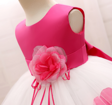 Load image into Gallery viewer, "Arna" Royal Gown Collection - Flower Tulle Toddler Kids Christening Costume Newborn Baby Girl Birthday Dress