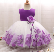 Load image into Gallery viewer, "Arna" Royal Gown Collection - Flower Tulle Toddler Kids Christening Costume Newborn Baby Girl Birthday Dress