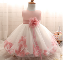 Load image into Gallery viewer, "Arna" Royal Gown Collection - Flower Tulle Toddler Kids Christening Costume Newborn Baby Girl Birthday Dress