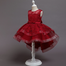Load image into Gallery viewer, "Arna" Royal Gown Collection - Flower Dresses For Girls Elegant Rainbow Tutu Ball Gown 4-10 Year
