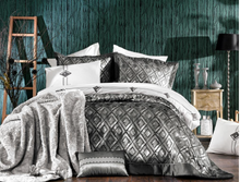 Load image into Gallery viewer, "Arna Lisa" Royal Collection Bedding Set - 11 Piece Silver/Gray