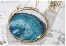 Load image into Gallery viewer, "Arna Lisa" Royal Collection - Luxury Unique Design - Gold Glass Trays Decorative Creative Bird Frame