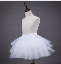 Load image into Gallery viewer, "Arna" Royal Gown Collection - White Flower girl Petticoat Tulle Ruffle Short Crinoline Petticoats Lady Girls Child Underskirt
