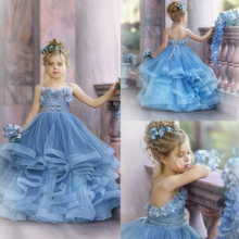 Load image into Gallery viewer, "Arna" Royal Gown Collection - Flower Girl/Formal/Wedding/Pageant - Made to Measure - Large range of Colours