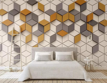 Load image into Gallery viewer, "Arna" Collections - DIY - Custom Photo Wallpaper Mural Golden Sculpture Wall Background Wall 3D Wall Papers Home Decor