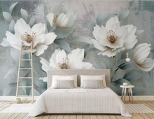 Load image into Gallery viewer, "Arna" Collections - DIY - Custom Photo Wallpaper Mural Golden Sculpture Wall Background Wall 3D Wall Papers Home Decor