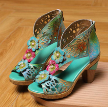Load image into Gallery viewer, "Arna" Collection Shoes -Women's Handcrafted Leather Originals - 2 Styles/Colours