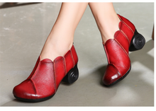 Load image into Gallery viewer, "Arna" Collection Shoes - Handcrafted Original Leathers - Retro Women Pumps