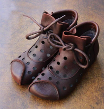 Load image into Gallery viewer, "Arna" Collection Shoes - Handcrafted Originals - Unique Stunning Footwear - Leathers -Ankle Boots for Women Shoes Genuine Leather Shoes