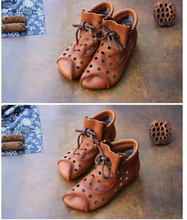 Load image into Gallery viewer, "Arna" Collection Shoes - Handcrafted Original Leathers - Ankle Boots