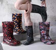 Load image into Gallery viewer, Rain Boots/Gumboots Women High-Top Boots - NON-SLIP, WATERPROOF, PVC