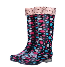 Load image into Gallery viewer, Rain Boots/Gumboots Women High-Top Boots - NON-SLIP, WATERPROOF, PVC