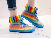 Load image into Gallery viewer, Modern - Short Martin Rain Boots Non-Slip Rain Shoes Rubber Transparent