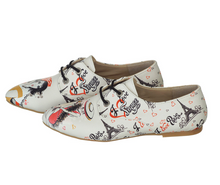 Load image into Gallery viewer, Oxford Cats Pattern Daily Print Women Leather - Many Styles & Colours - Summer Breathable Flats Shoes Mesh New Season 2021 Fashion Lace-up.