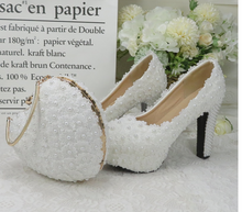 Load image into Gallery viewer, Limited Edition - Luxury Lace Shoe Set - Many colours & Sizes (Shoe + Clutch)