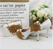 Load image into Gallery viewer, Limited Edition - Luxury Lace Shoe Set - Many colours & Sizes (Shoe + Clutch)