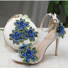 Load image into Gallery viewer, Limited Edition - Luxury Lace Shoe Set - Many colours & Sizes (Shoe + Clutch)