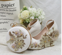Load image into Gallery viewer, Limited Edition - Luxury Lace Shoe Set - Many Colours & Sizes (Shoe + Clutch)