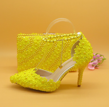 Load image into Gallery viewer, Limited Edition - Luxury Lace Shoe Set - Many colours & Sizes (Shoe + Clutch)