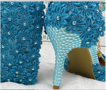 Load image into Gallery viewer, Limited Edition - Luxury Lace Shoe Set - Many colours & Sizes (Shoe + Clutch)