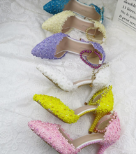 Load image into Gallery viewer, Limited Edition - Luxury Lace Shoe Set - Many colours & Sizes (Shoe + Clutch)