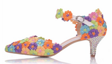 Load image into Gallery viewer, Limited Edition - Luxury Lace Shoe Set - Many Styles/Colours & Sizes (Shoe + Clutch) Wedding