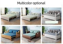 Load image into Gallery viewer, "Arna Royal Collection" Solid Wood Foldout Couch - Storage - Many Colours