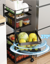 Load image into Gallery viewer, Versatile Storage Set on Casters - Multi-layer Baskets Kitchen/Bedroom/Bathroom/Sewing Room/Toys