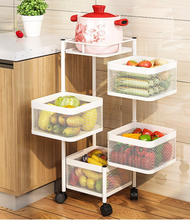 Load image into Gallery viewer, Versatile Storage Set on Casters - Multi-layer Baskets Kitchen/Bedroom/Bathroom/Sewing Room/Toys