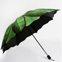 Load image into Gallery viewer, "Arna's Luxury Umbrella Collection - Green Leaf (Beautiful Gift)