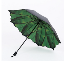 Load image into Gallery viewer, "Arna's Luxury Umbrella Collection - Green Leaf (Beautiful Gift)