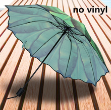 Load image into Gallery viewer, "Arna's Luxury Umbrella Collection - Green Leaf (Beautiful Gift)