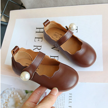 Load image into Gallery viewer, Arna's Shoe Collection - Children's Leather Round Toe Flat