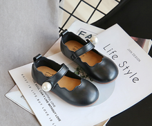Load image into Gallery viewer, Arna's Shoe Collection - Children's Leather Round Toe Flat