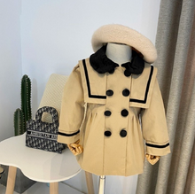 Load image into Gallery viewer, Arna Royal Gown Collection - Girls Overcoat Windproof Double Breasted Trench Coat - Many Sizes