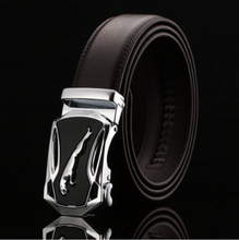 Load image into Gallery viewer, Mens Luxury BELT Automatic Buckle Genuine Leather - Brown - Many Styles & Sizes