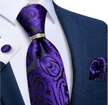 Load image into Gallery viewer, Mens Luxury Silk Tie Boxed Set - Many Styles & Sizes