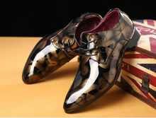 Load image into Gallery viewer, Mens Patent Leather Oxford Shoes Pointed Toe Business Wedding Shoes - Many Sizes & Colours